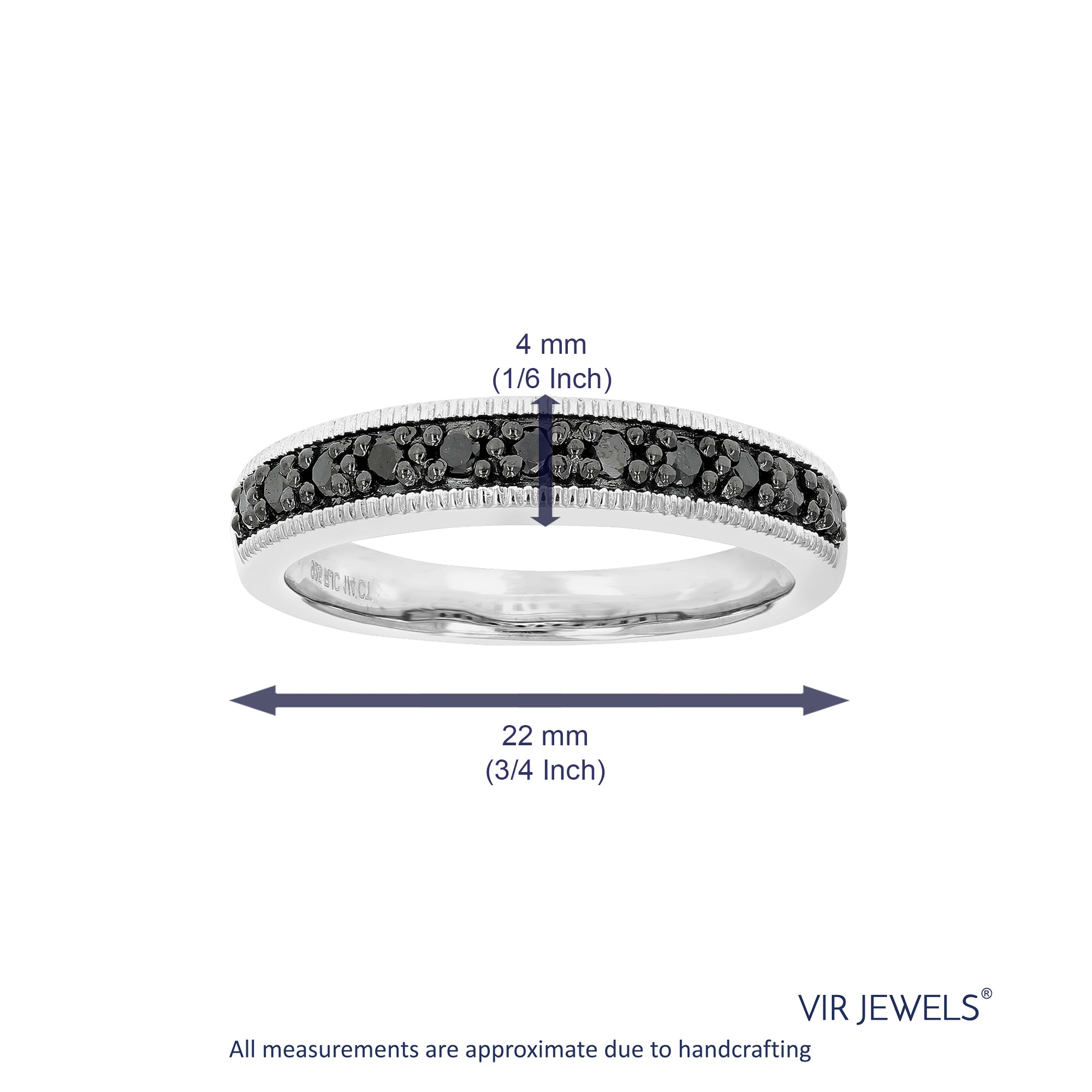 Black Diamond Wedding Band