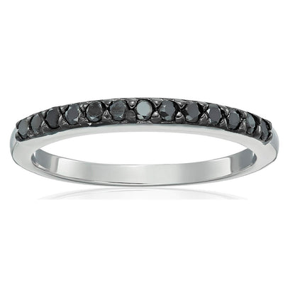 Timeless Black Diamond Wedding Band