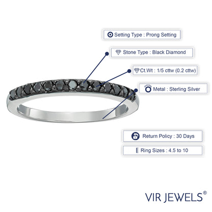 Timeless Black Diamond Wedding Band