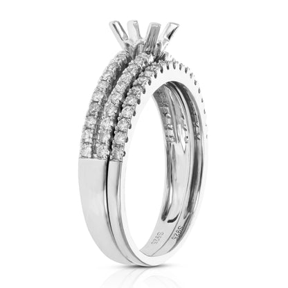 Diamond Semi Mount Bridal Ring Set