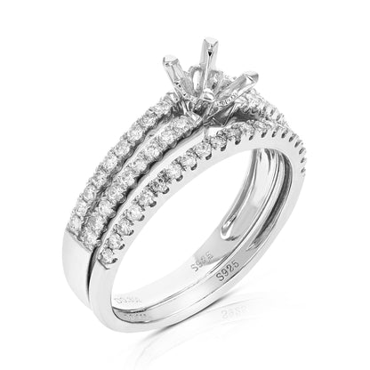 Diamond Semi Mount Bridal Ring Set