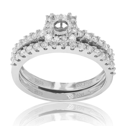 Diamond Semi Mount Bridal Ring Set