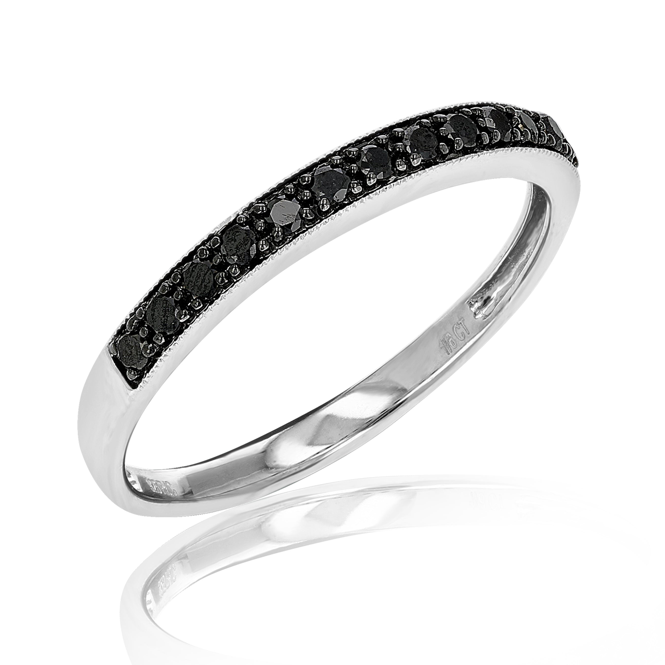 Black Diamond Wedding Band