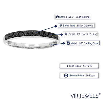 Black Diamond Wedding Band