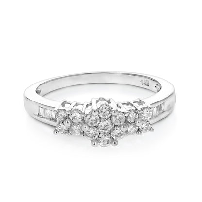 Composite Diamond Engagement Ring