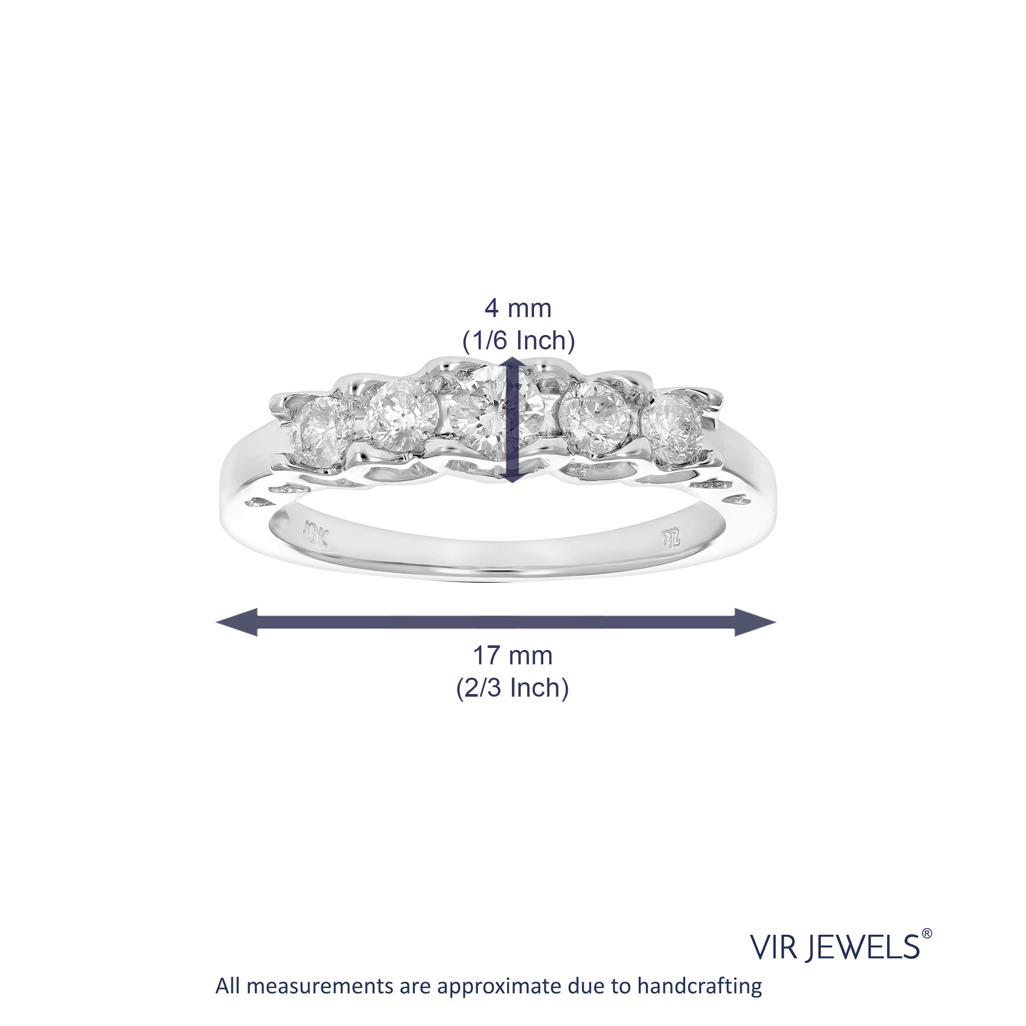 5 Stone Engagement Diamond Ring