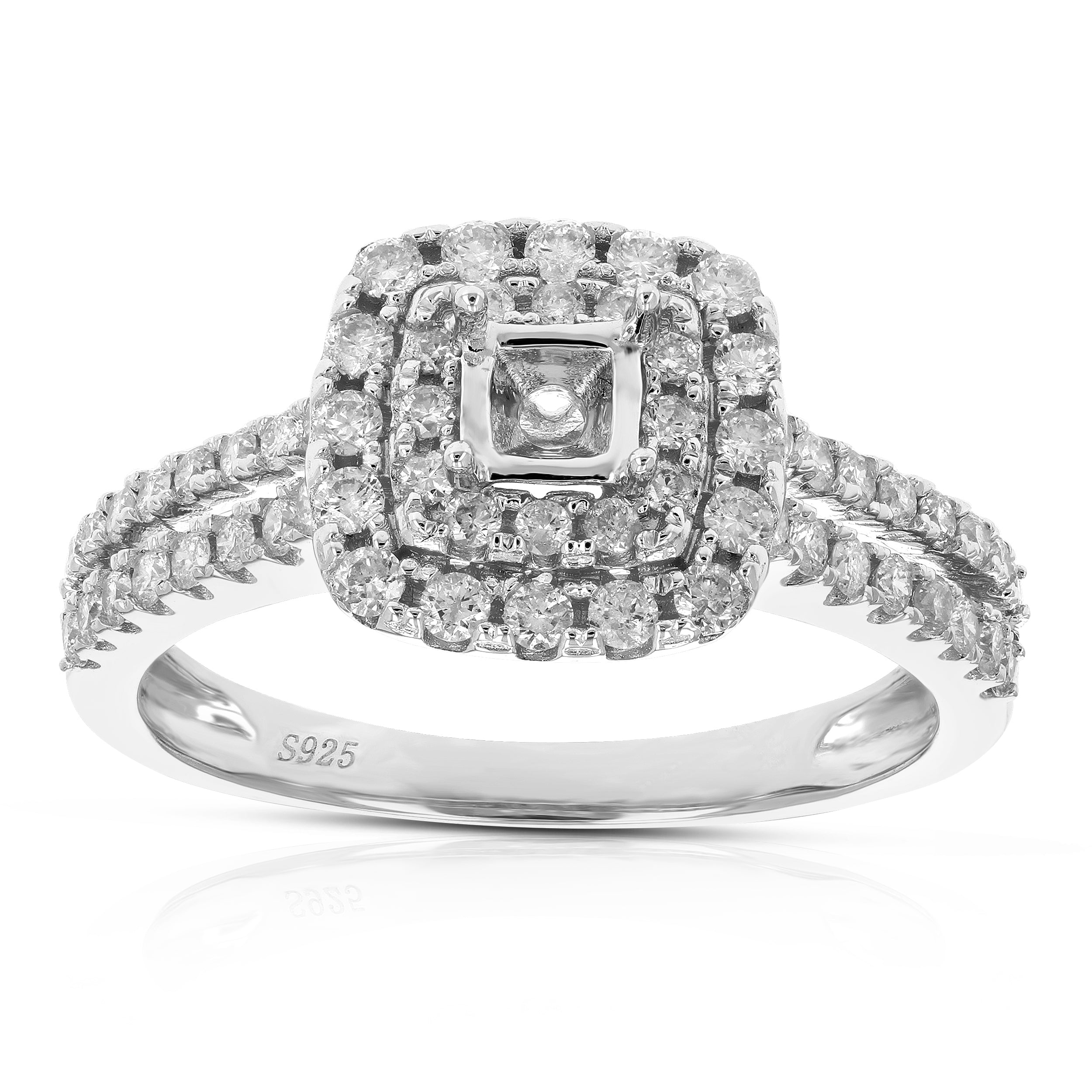 Princess Diamond Semi Mount Ring