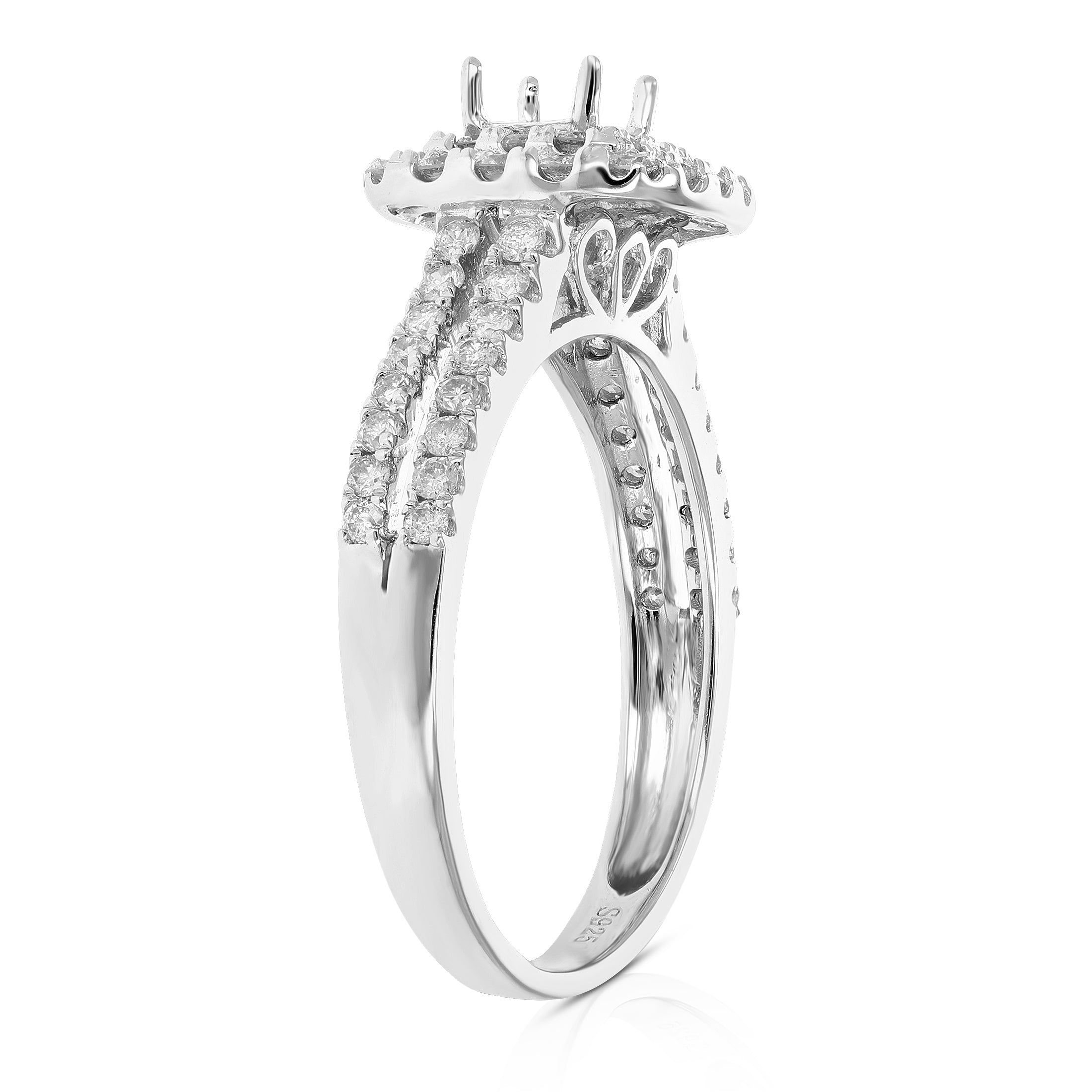 Princess Diamond Semi Mount Ring