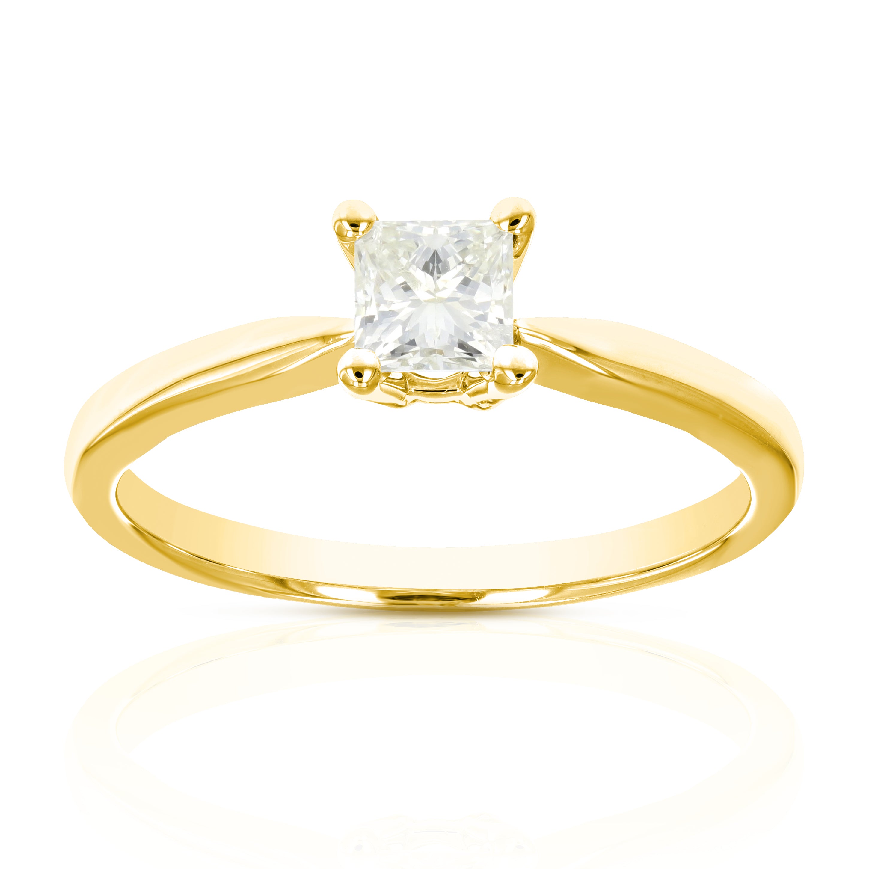 Princess Solitaire Diamond Engagement Ring
