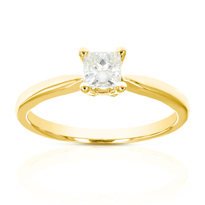 Princess Solitaire Diamond Engagement Ring