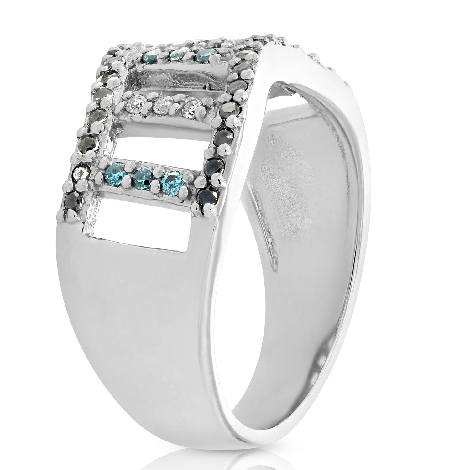 Multi Diamond Fashion Statement Band