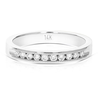 Diamond Machine Set Wedding Band