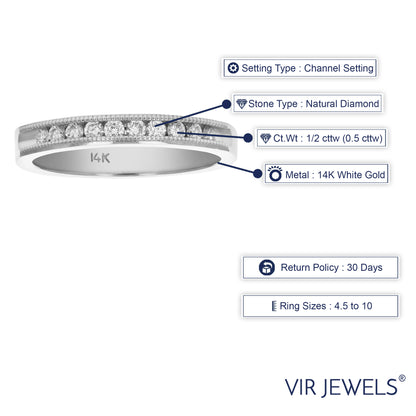 Diamond Machine Set Wedding Band